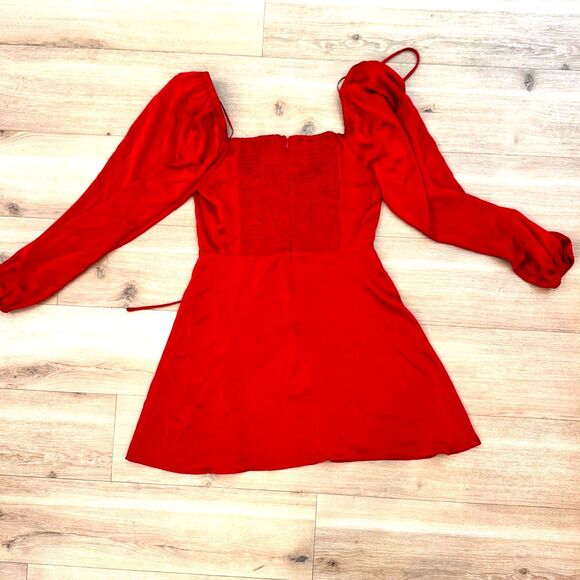 ASTR The Label Vivian Dress in Deep Red- Women's Large - New with Tags* - Picture 5 of 7